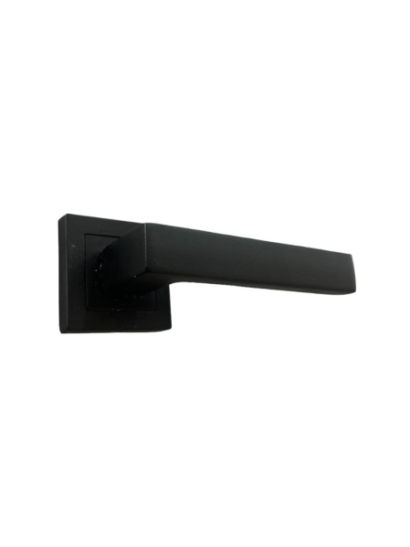 Poignée de porte Riva avec rosace, noir mat
